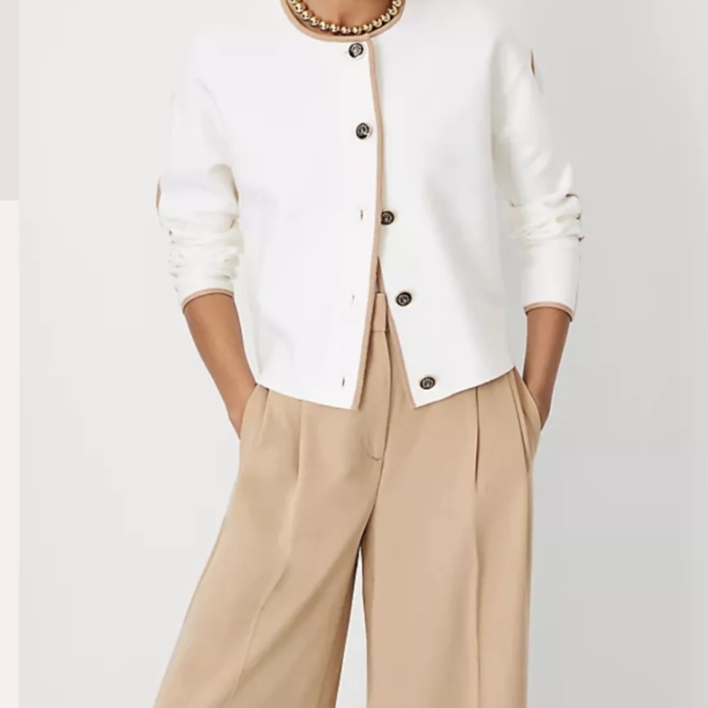 White Button-Up Cardigan